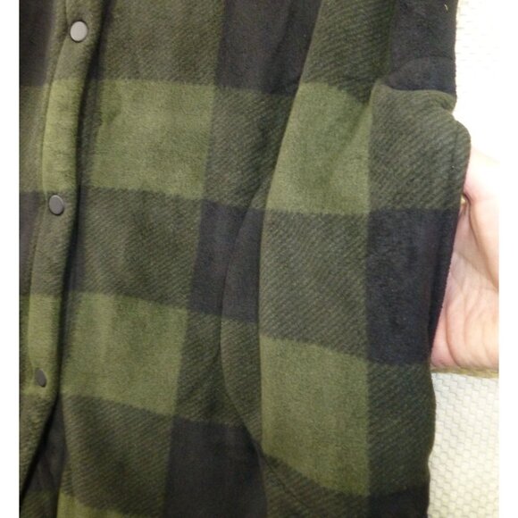 Boston Traders Hooded Jacket Men's L/XL Button Up Sherpa Fleece Lined Shacket Pl - Picture 6 of 9